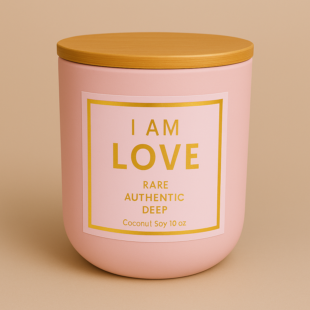 I AM LOVE – Luxury Non-Toxic Affirmation Candle