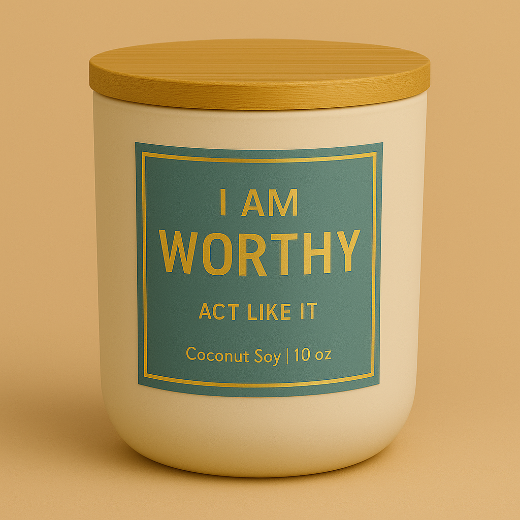 I AM WORTHY - Affirmation Candle