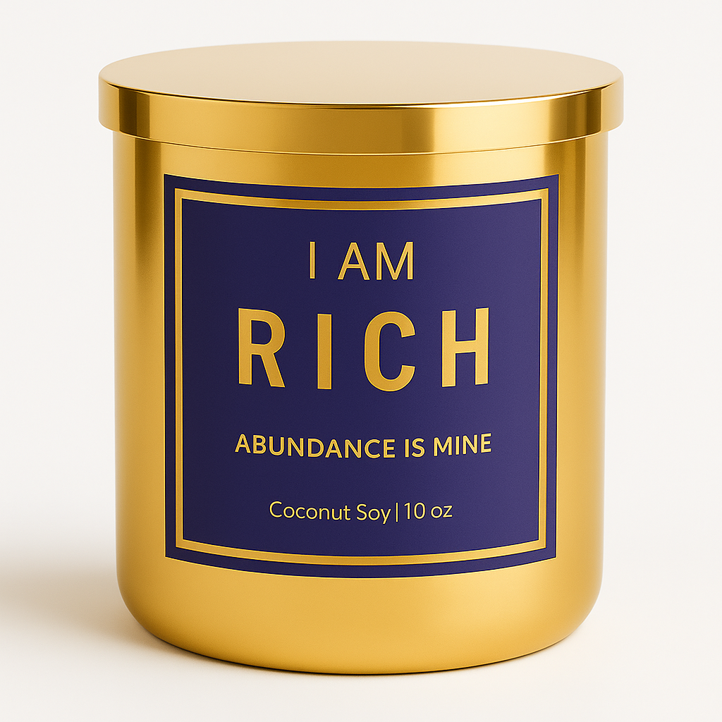 I AM RICH LUXE - Affirmation Candle